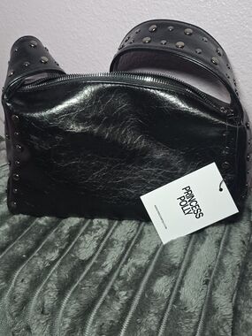 Princess Polly Black Studded Crossbody Bag